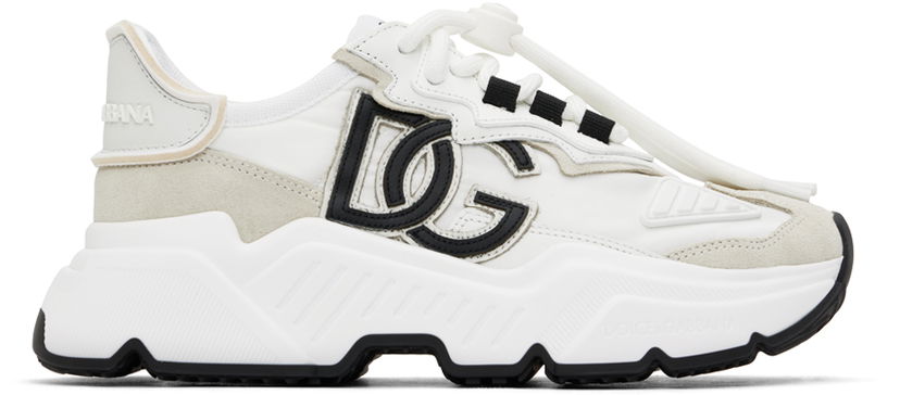 Tenisice i cipele Dolce & Gabbana White Daymaster Sneakers Bijela | CK1908 AQ040