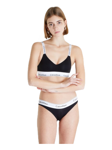 Grudnjak CALVIN KLEIN Modern Cotton Light Lined Bralette Crna | QF7059E UB1