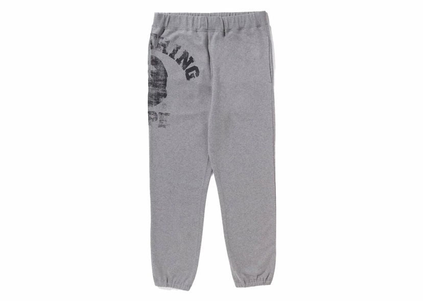 Trenirka BAPE BAPE Big College Sweat Pants Gray Siva | 1J80-152-001