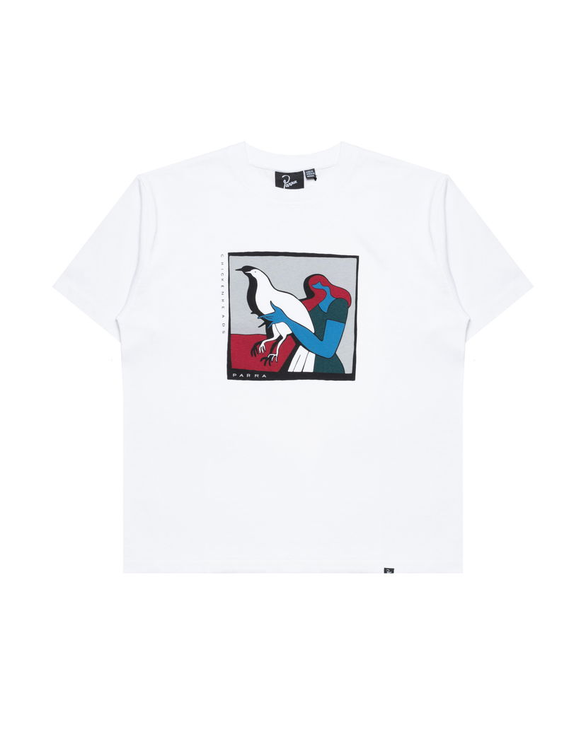 Majica kratkih rukava By Parra Parra Chicken Heads Graphic T-Shirt Bijela | 53301