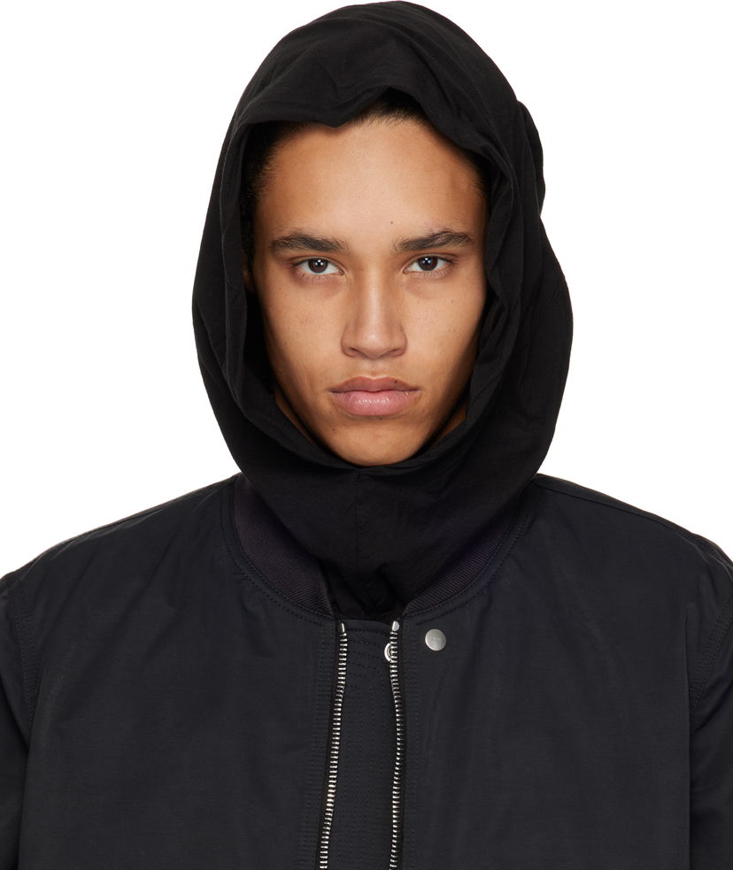 Bomber jakna Rick Owens Rick Owens DRKSHDW Hollywood Grace Hoodie Crna | DU01E3474 BHDB