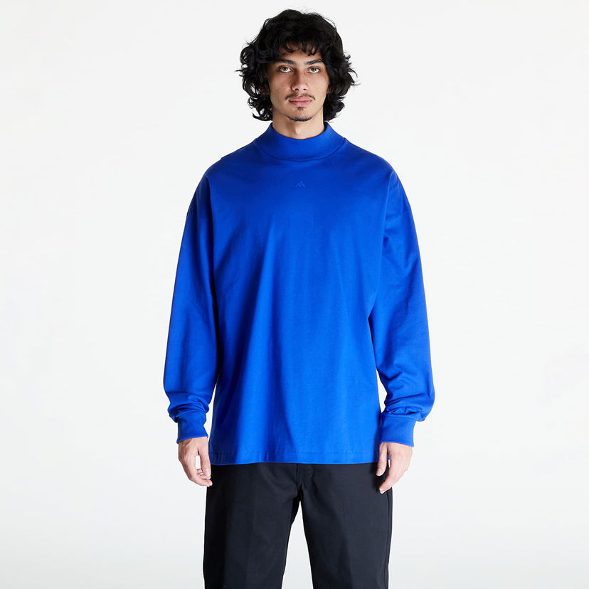 Dukserice adidas Performance adidas Basketball Long Sleeve Tee UNISEX Tamnoplava | IX1969