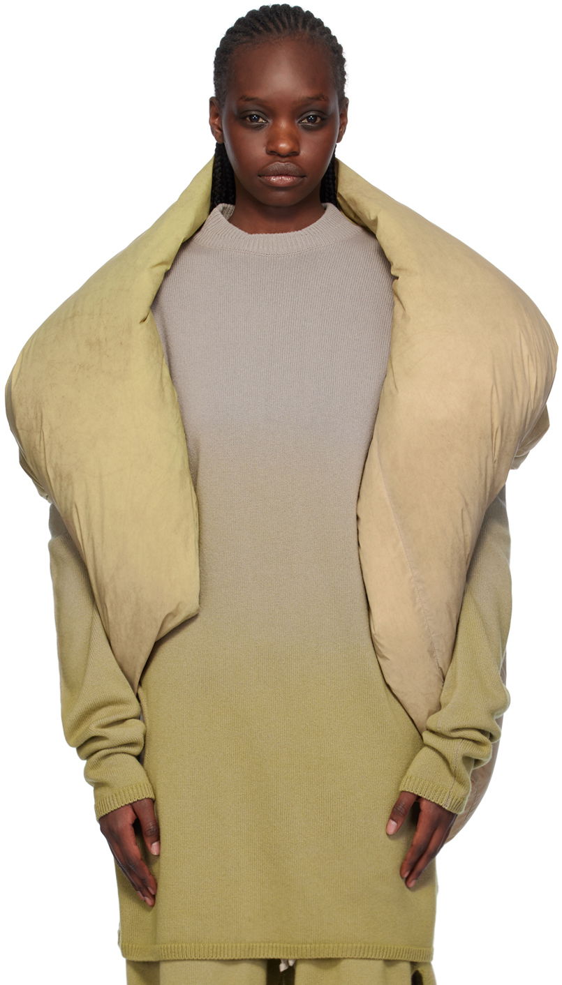 Prsluk Rick Owens Moncler x Down Vest Zelena | MU02C3C02 M3734