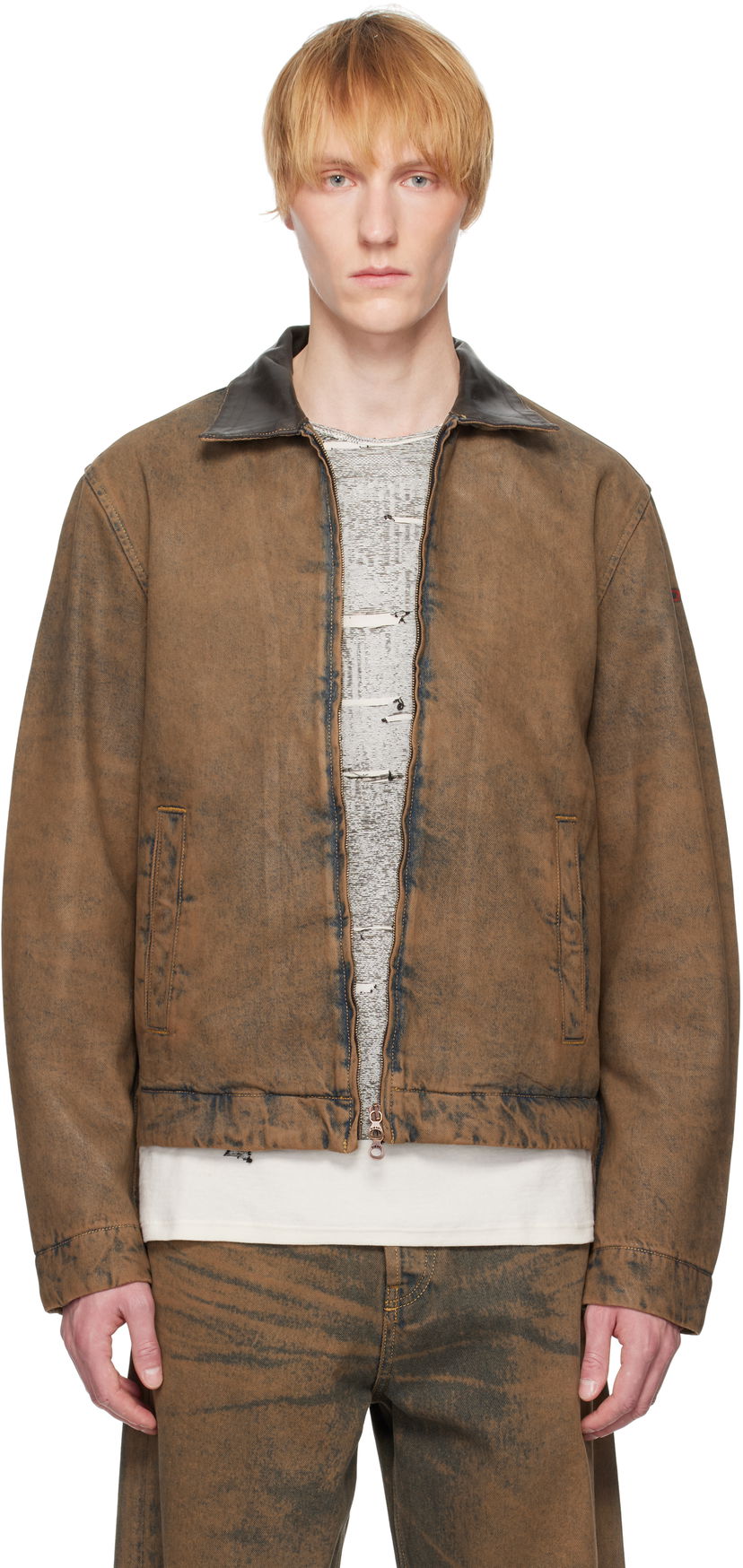 Jakna Diesel Diesel D-Rohe-S Denim Jacket Smeđa | A16845-09K82-01