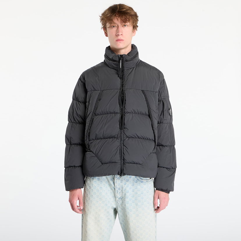 Pernata jakna C.P. Company Nycra-R Hooded Down Jacket Dark Shadow Grey Siva | 19CMOW239A005864G-978