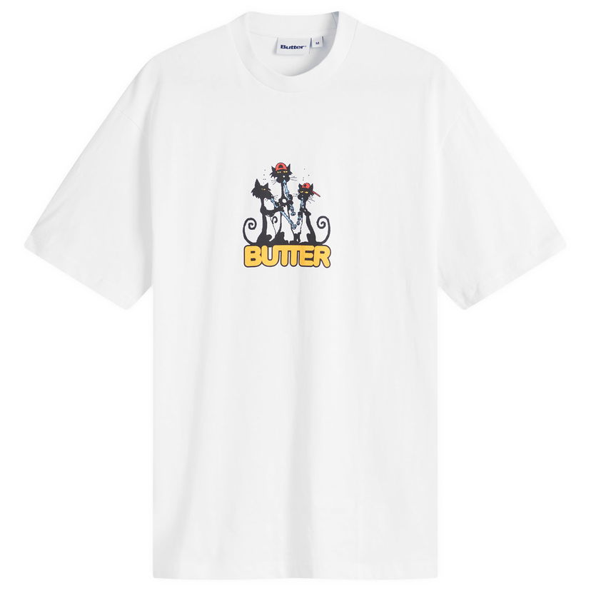 Majica kratkih rukava Butter Goods White Graphic T-Shirt Size Large Bijela | BGQ4240260-WHT