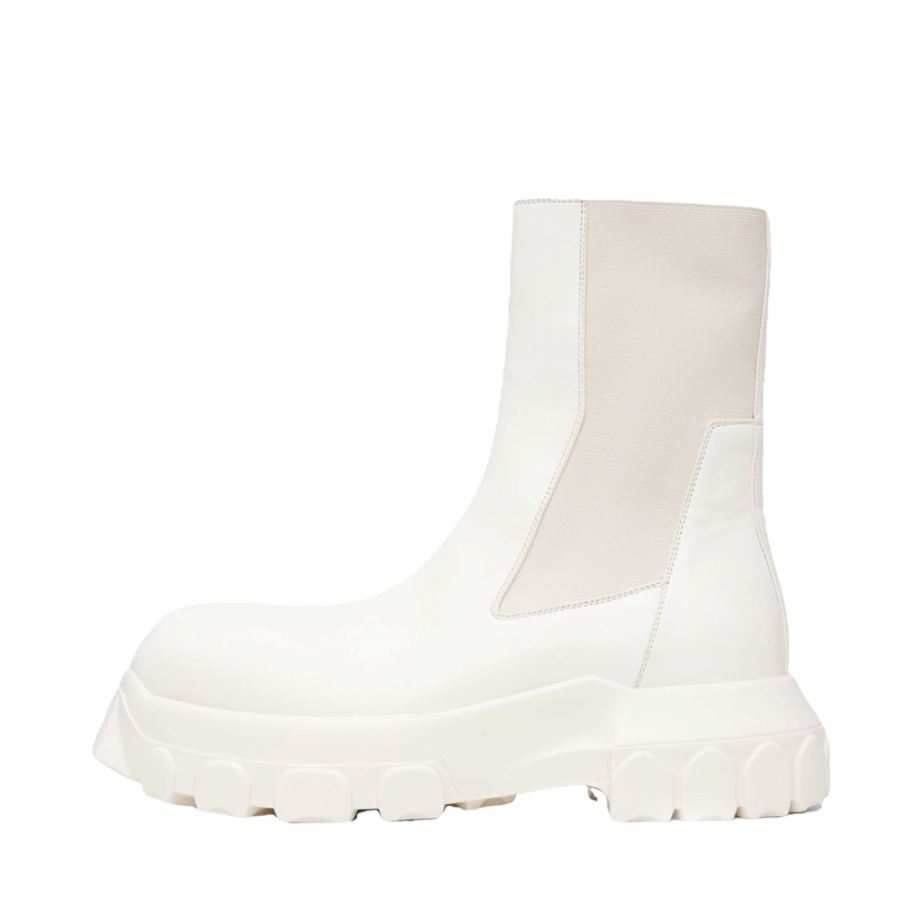 Tenisice i cipele Rick Owens Rick Owens Concordians Beatle Bozo Tractor Chelsea Boots Bijela | RU02E1881 LBH