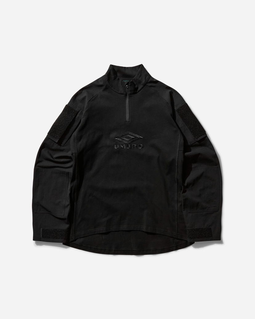 Dukserice Umbro Tactical Half Zip Sweatshirt Crna | UBMW0254JY68 BLK0001