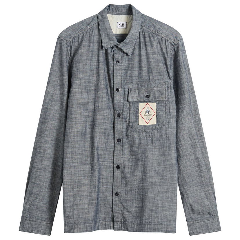 Košulja C.P. Company C.P. Company Chambray Overshirt, Size Large Plava | 19CMSH145A-110065W-D17