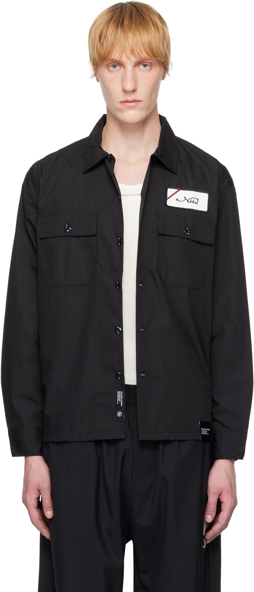 Košulja Neighborhood Neighborhood Classic Work Long Sleeve Shirt Crna | 251TSNH-SHM01