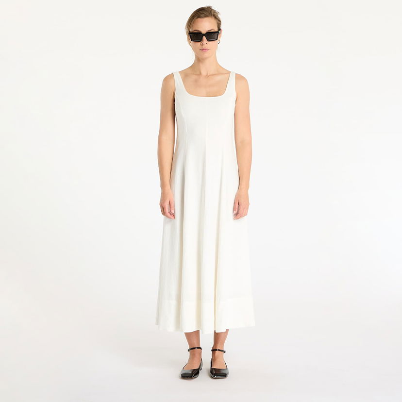 Haljina GAP GAP Square Neck Maxi Dress Bijela | 770475-00