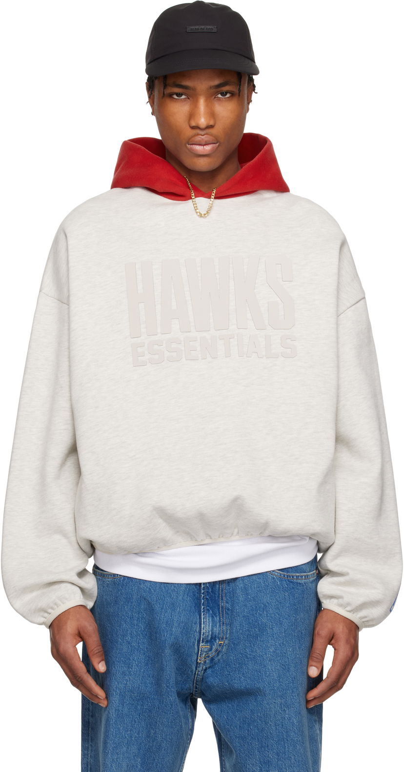 Dukserice Fear of God ESSENTIALS NBA Hawks Pullover Hoodie Siva | 192AL246509F