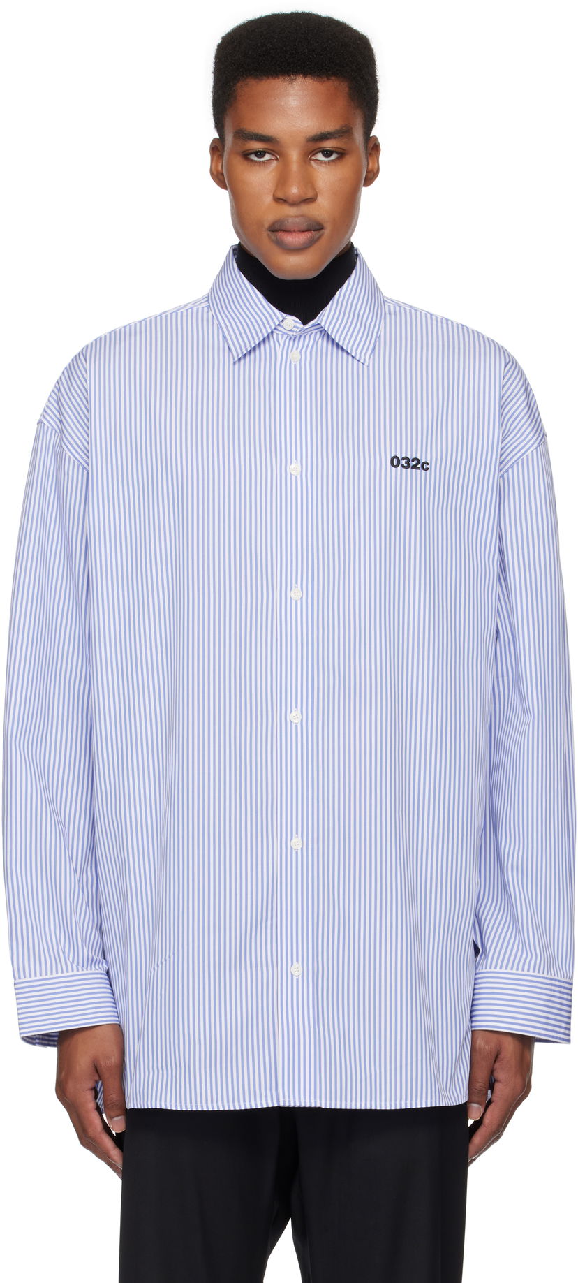 Košulja 032C Oversized Stripe Shirt Plava | F24-URW-1304-350