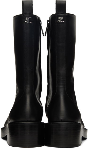 Tenisice i cipele Courrèges Leather Platform Boots Crna | 323SAB012CV0021, 1