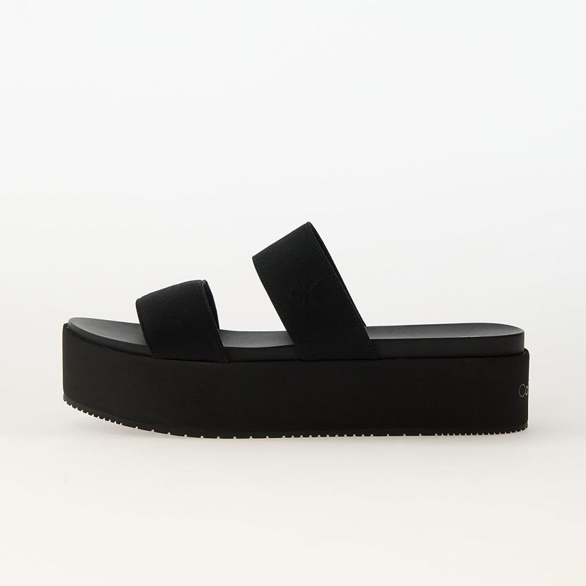 Tenisice i cipele CALVIN KLEIN Jeans Flatform Sandal Webb Black Crna | YW0YW01789 0GJ