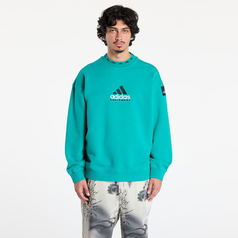Dukserice adidas Originals Equipment Wash Crewneck Sweatshirt Tirkiz | JX1570