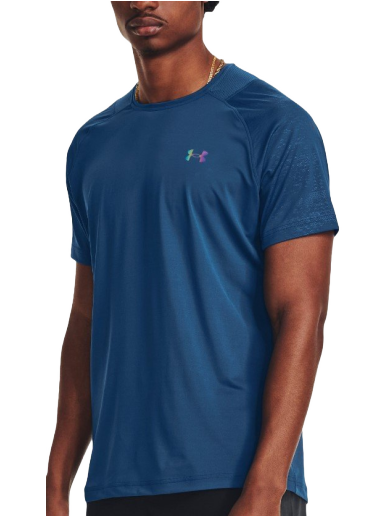 Majica kratkih rukava Under Armour Rush Emboss Tee Tamnoplava | 1376790-426