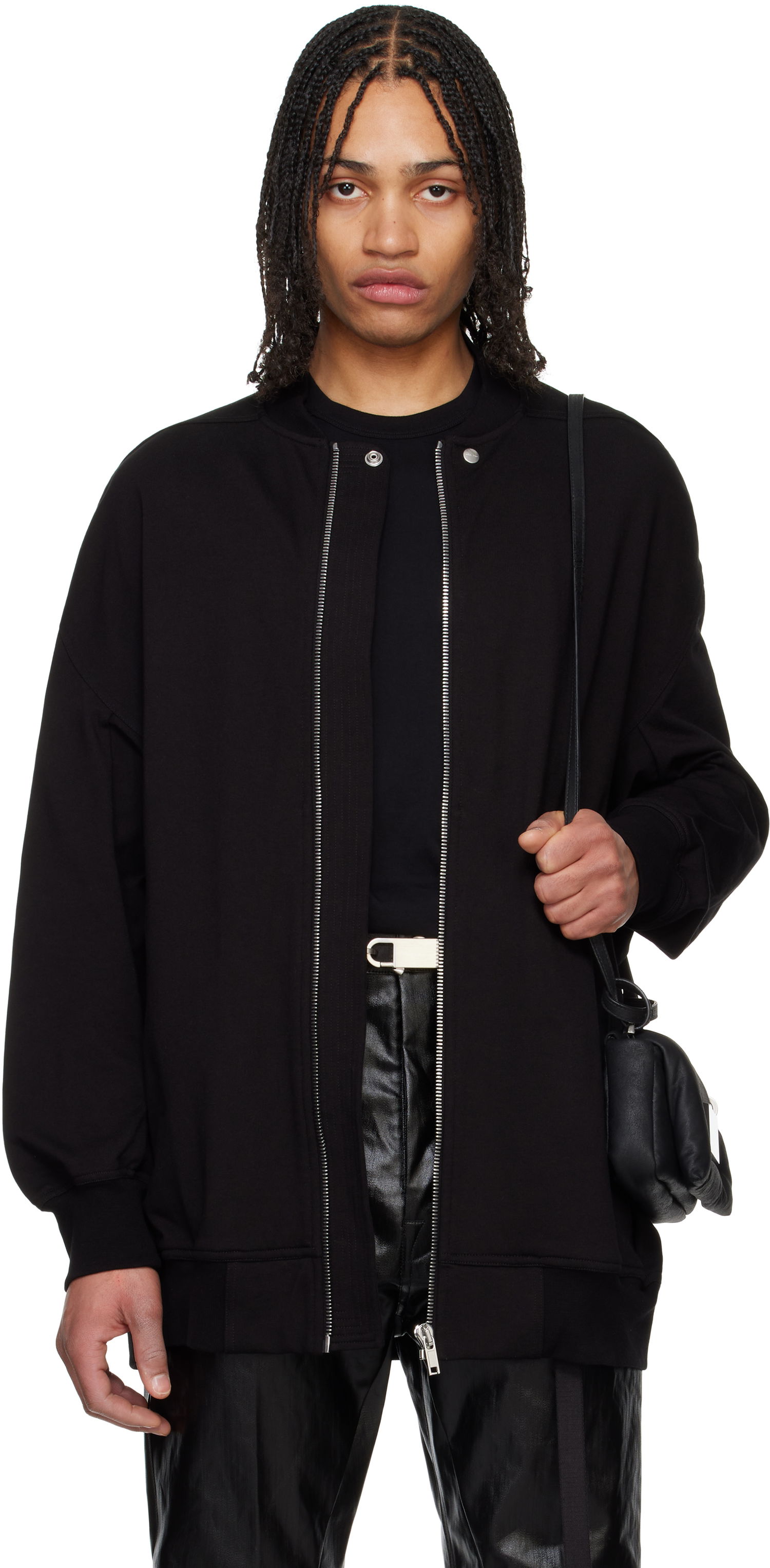 Bomber jakna Rick Owens Rick Owens Hollywood Jumbo Flight Bomber Jacket Crna | RU01E5245 BA, 0