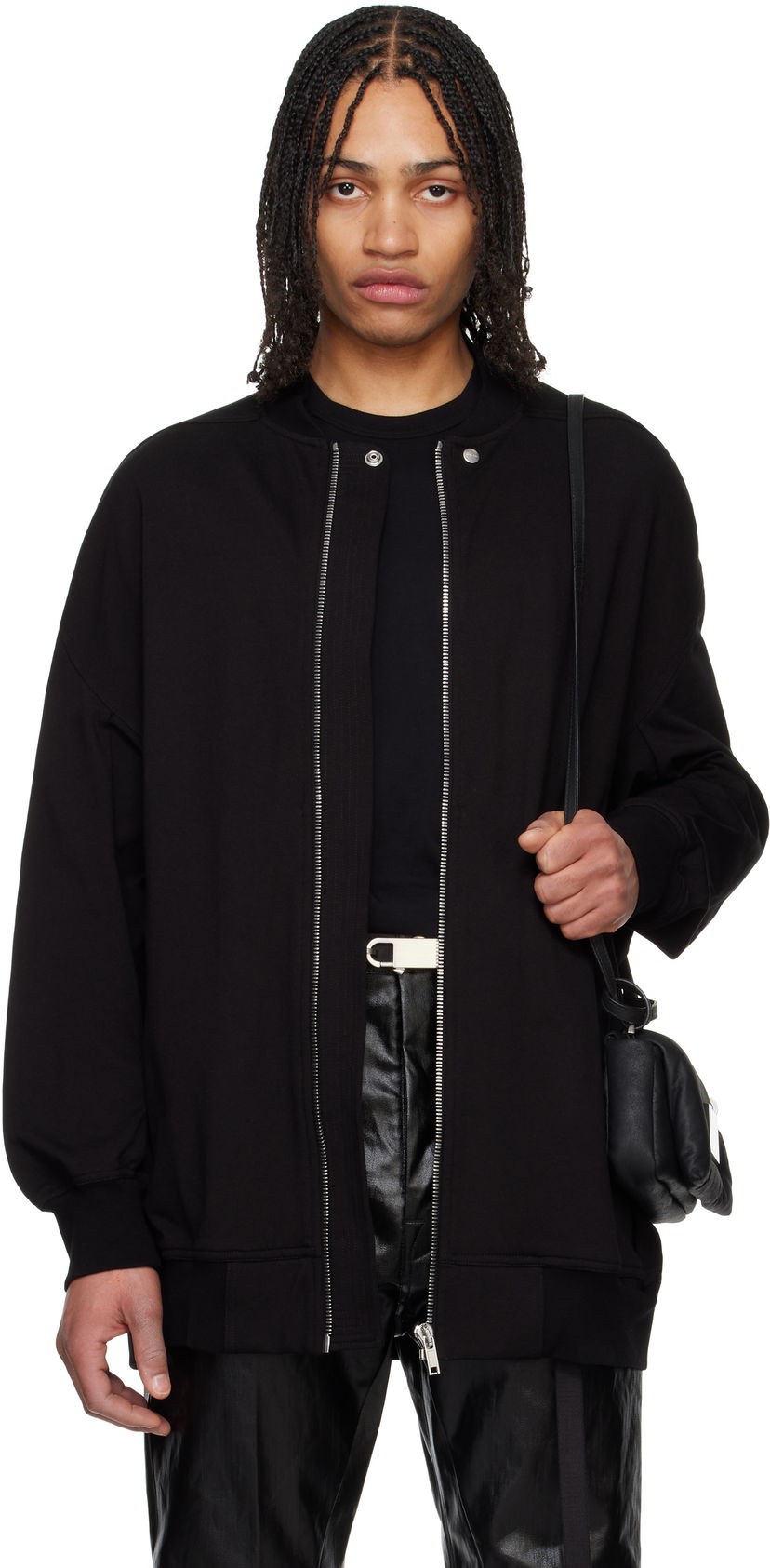Bomber jakna Rick Owens Rick Owens Hollywood Jumbo Flight Bomber Jacket Crna | RU01E5245 BA
