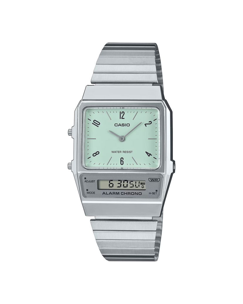 Satovi CASIO Digital Watch With Chronograph And Alarm Metalik | AQ-800E-3AEF