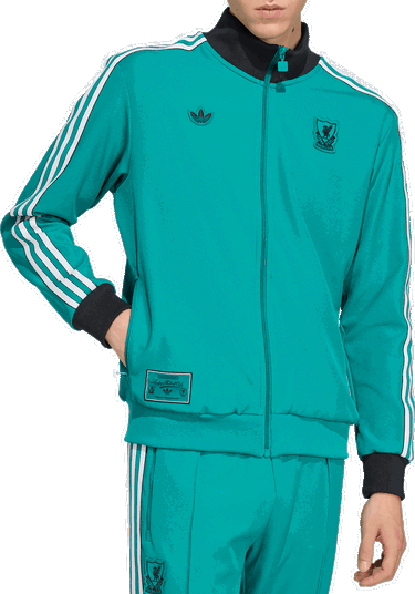 Dukserice adidas Performance Liverpool FC Terrace Icons Tirkiz | JW5464, 2