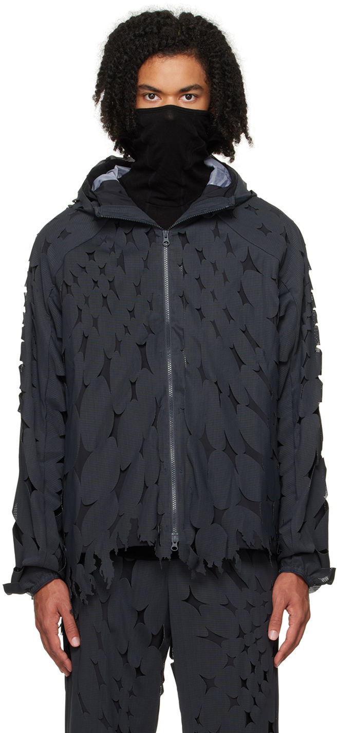 Vjetrovka Post Archive Faction (PAF) Cutout Double Zip-Up Hoodie Crna | 5.1 OTL-B