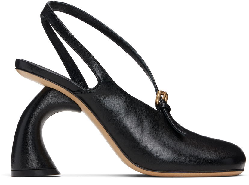Njega cipela Dries Van Noten Dries Van Noten Cutout Slingback Heels Crna | 252-011715-114