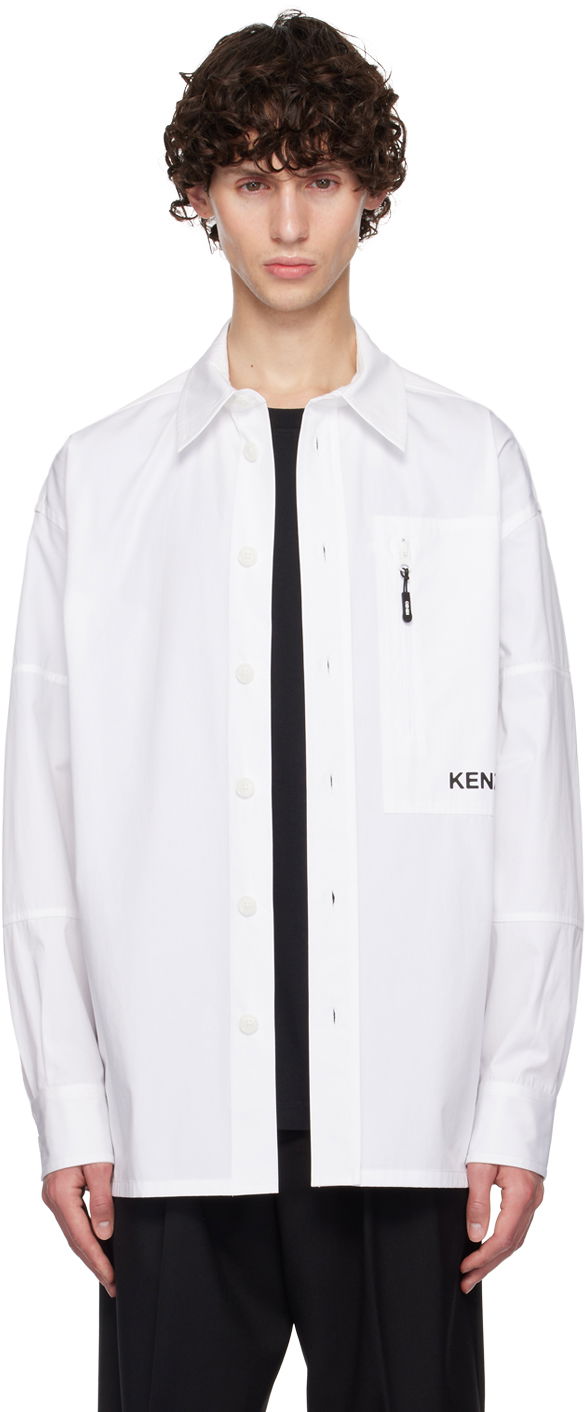 Košulja KENZO White Paris 'Boke Flower 2.0' Shirt Bijela | FE65CH5059LP