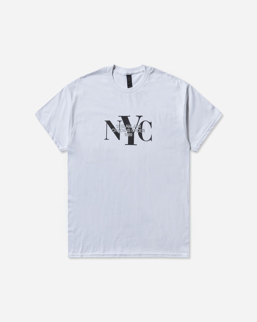 Majica kratkih rukava Slam Jam NYC Slam Jam Chaos Is Order T-Shirt Bijela | SJNYCTEE1 WHT