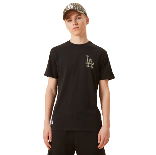 Majica kratkih rukava New Era LA Dodgers Logo Infill Black T-Shirt Crna | 12893124, 0