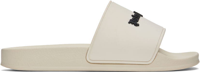Tenisice i cipele Palm Angels Classic Logo Pool Slides Bijela | PWIC013C99MAT0016110