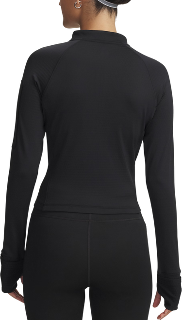 Majica kratkih rukava Under Armour Velociti Pro CW Long-Sleeve Half Zip Top with Thumbholes and Arm Pocket Crna | 6004015-001, 1
