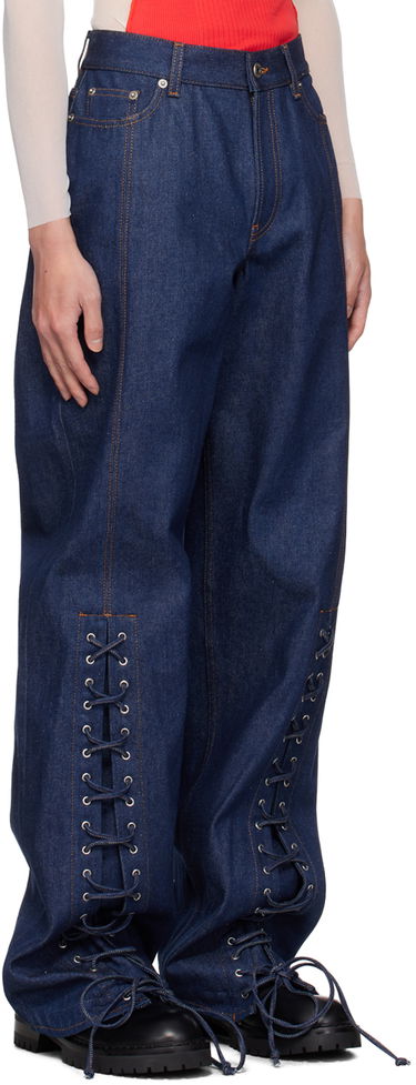 Jeans Jean Paul Gaultier Jean Paul Gaultier Lacing Detail Jeans Plava | 24/30-F-PA151P-D015-55, 1