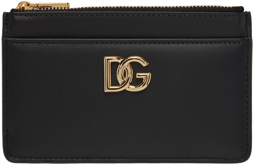 Novčanik Dolce & Gabbana Black Embossed Card Holder Crna | BI1261AW576