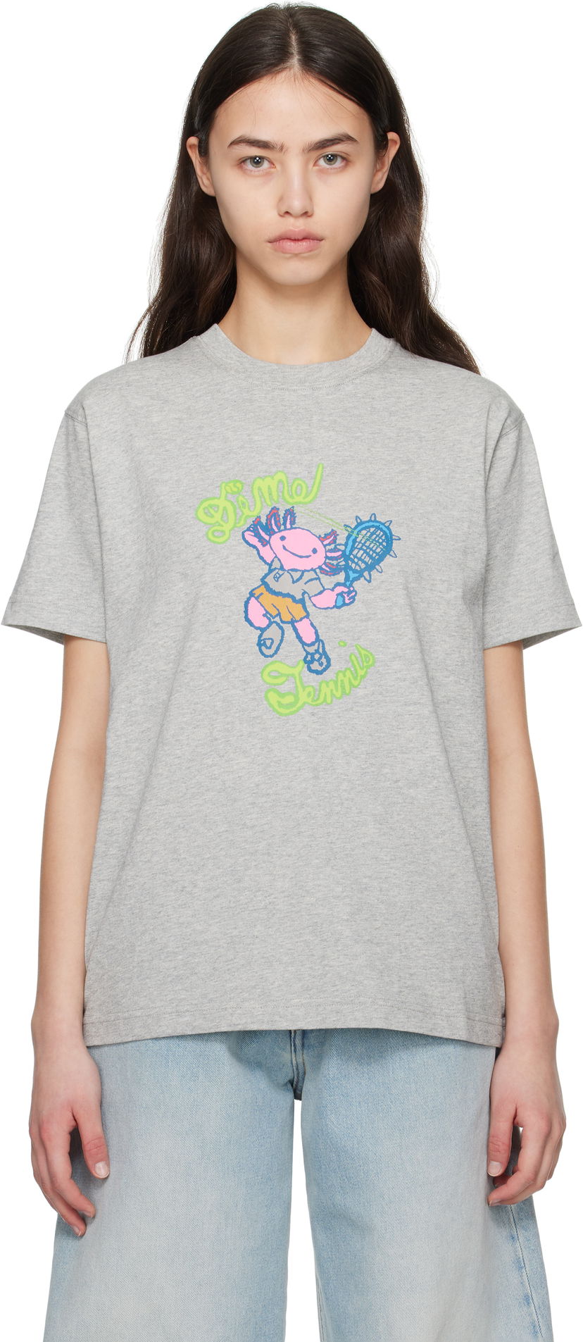 Majica kratkih rukava Dime Dime Axolotl Graphic T-Shirt Siva | DIME2SP2551GRY
