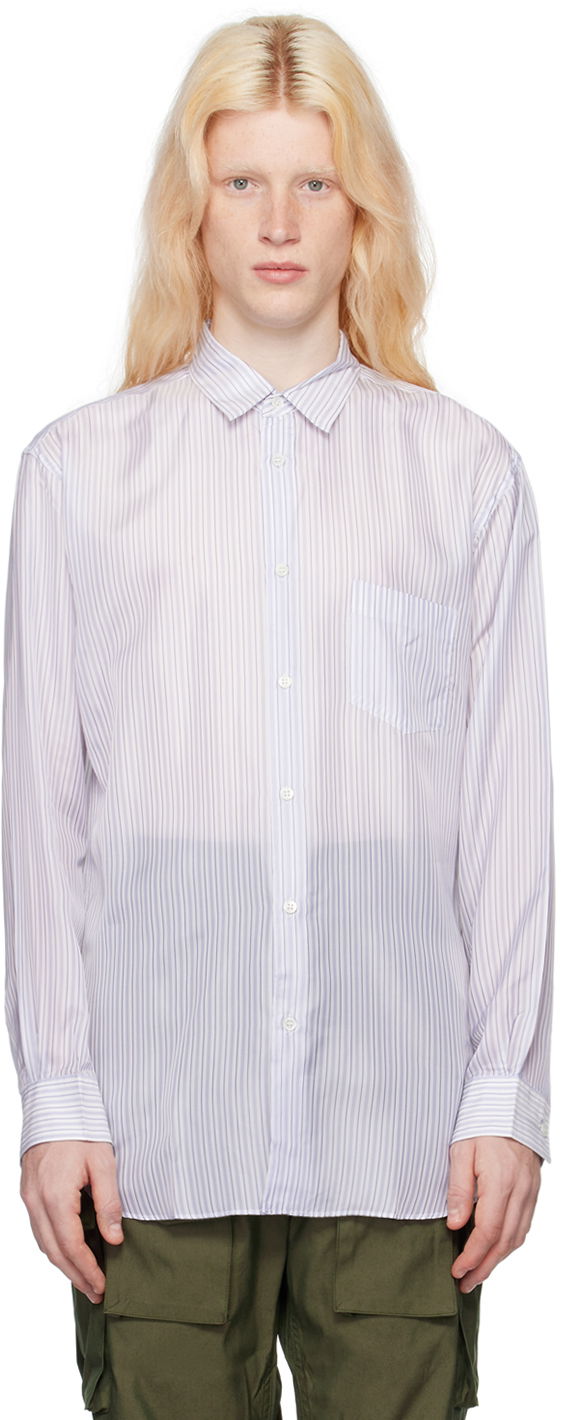 Košulja Comme des Garçons Striped Shirt Bijela | FZ-B142-051