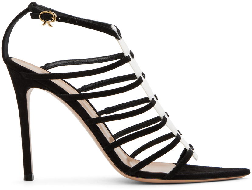 Njega cipela Gianvito Rossi Gianvito Rossi Suede Heeled Sandals Crna | G61672.15RIC.CGS
