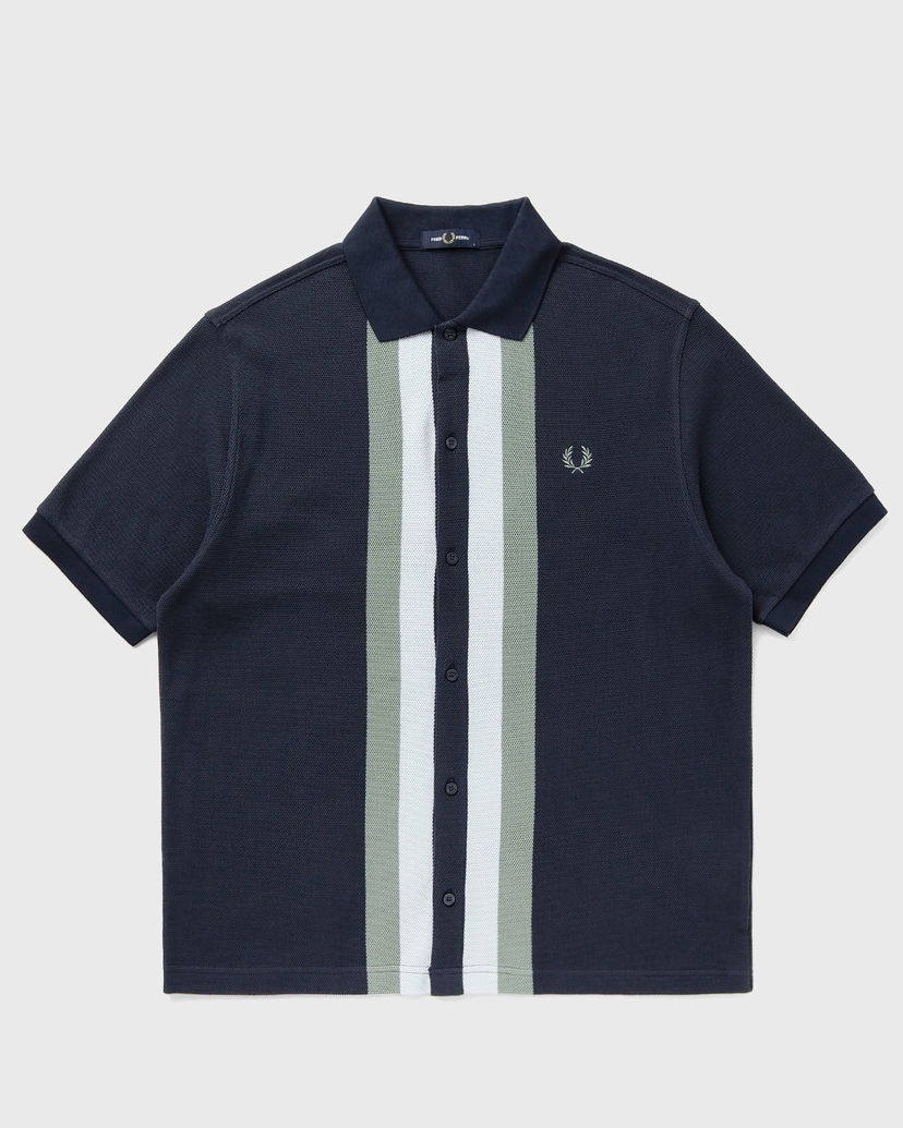 Polo majica Fred Perry Paneled Button-Through Polo Shirt Tamnoplava | M8522-738