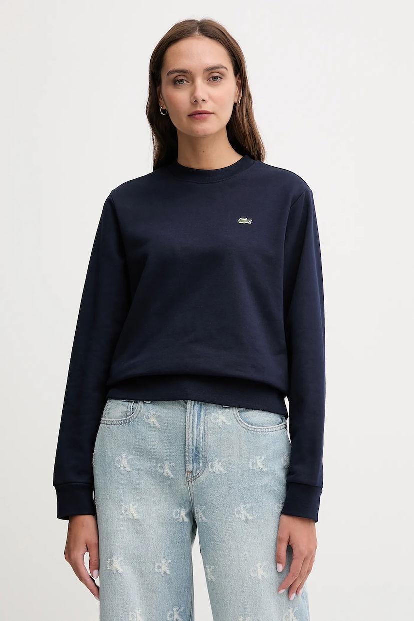 Dukserice Lacoste Lacoste Crewneck Sweatshirt Tamnoplava | SF5270