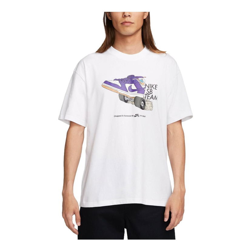 Majica kratkih rukava Nike SB Team Graphic T-Shirt Bijela | FJ1138-100