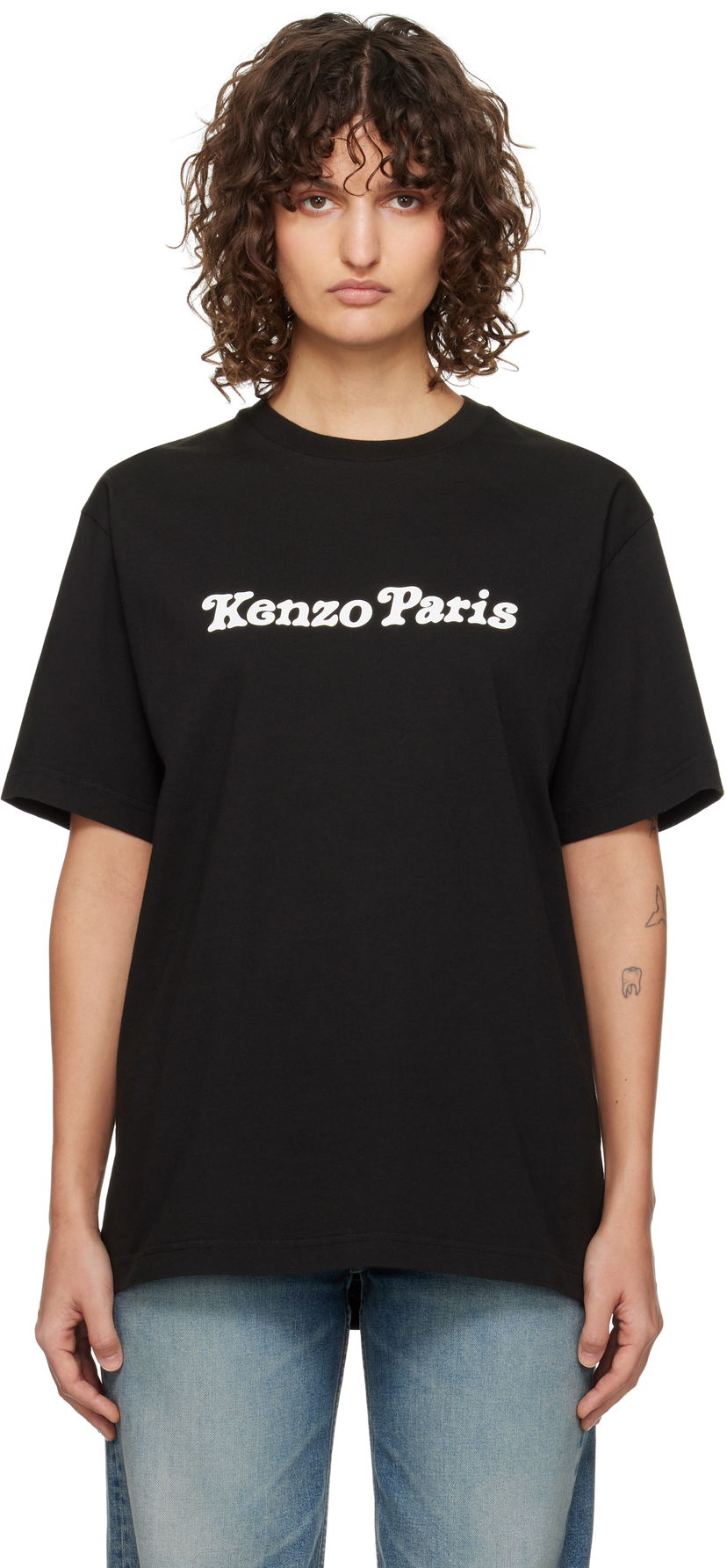Majica kratkih rukava KENZO VERDY Edition Oversized T-Shirt Crna | FF58TS4814SG