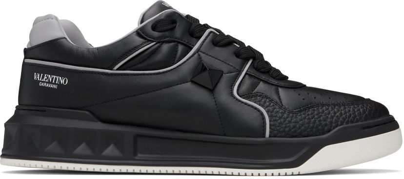 Tenisice i cipele Valentino Valentino Garavani One Stud Low-Top Nappa Crna | 7Y2S0E71NWN