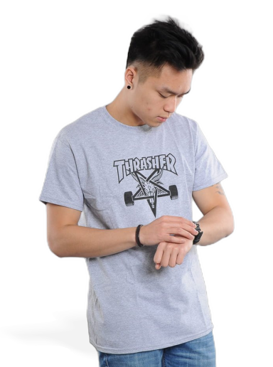 Majica kratkih rukava Thrasher Skategoat Siva | 017833