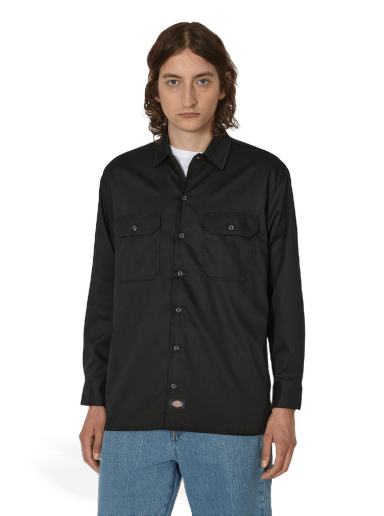Košulja Dickies Work Longsleeve Shirt Crna | DK0A4Y26 BLK1