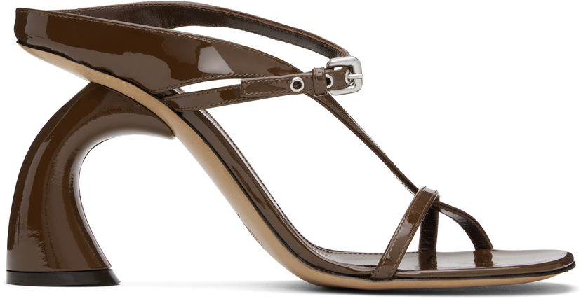 Njega cipela Dries Van Noten Dries Van Noten Strappy Sculptural Heeled Sandals Smeđa | WS251-1623-189