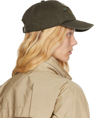 Kapa Burberry Burberry Duck Gabardine Baseball Cap Zelena | 8103757, 2