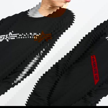 Džemper Alpha Industries Alpha Label Sweater Crna | 118312 03, 2