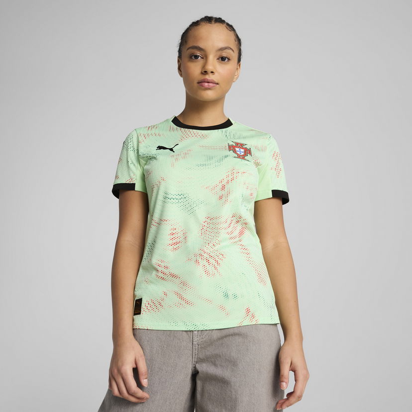 Dres Puma Portugal Women's 2025 Away T-Shirt Zelena | 779211_05