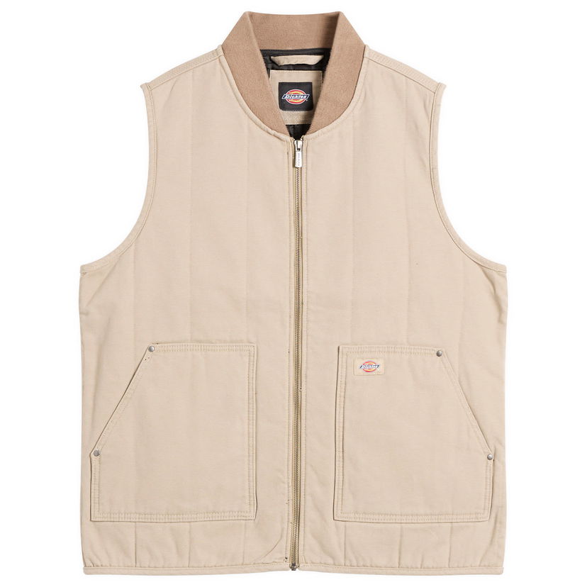 Prsluk Dickies Quilted Canvas Vest Bež | DK0A87O40DS1