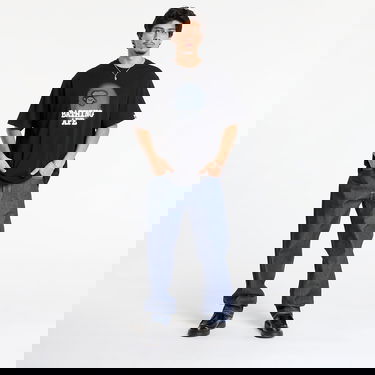 Majica kratkih rukava BAPE Bathing Ape Logo Relaxed Fit Tee Crna | 001TEL801303MBLK, 3